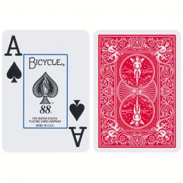 Bicycle Jumbo Index Playing Cards 2 Decks Red Blue Poker 88 Solitaire Games for sale online 