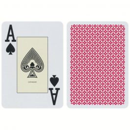 Cartamundi 100% Plastic Playing Cards 1 Red Deck Poker Size Jumbo Index * 