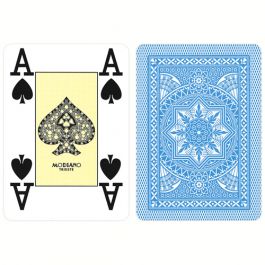 Modiano Plastic Playing Card Deck POKER INDEX BLUE New Made in Italy 12 PACK 