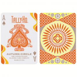 Tally-Ho Autumn Circle Back Playing CardsCollectable Poker Deck 