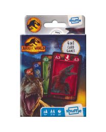 Shuffle Cards 4-in-1 Card Game Jurassic World Dominion