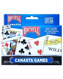 Bicycle Canasta Games Set Playing Cards 2-Pack