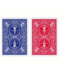 Bicycle Double Back Deck 1 Side Red & 1 Side Blue