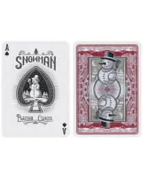 Bicycle Snowman Back Playing Cards Red