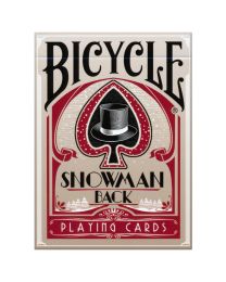 Bicycle Snowman Back Playing Cards Red
