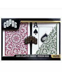 COPAG 1546 Elite Playing Cards Green/Burgundy
