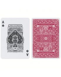 High Victorian Playing Cards Red