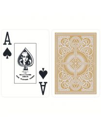 KEM Arrow Wide Jumbo Playing Cards Gold & Black