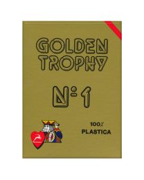 Golden Trophy Modiano Cards Red