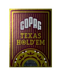 COPAG Cards Texas Hold'Em Gold Jumbo Index Red