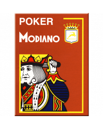 Modiano Poker Cards 4 Jumbo Index Brown