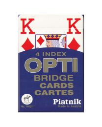 Piatnik 4 Index OPTI Bridge Cards Blue