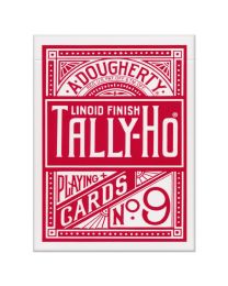 Tally-Ho Fan Back Playing Cards Red