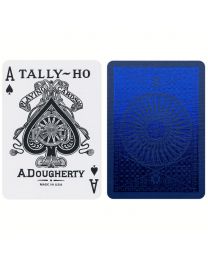 Tally-Ho Metalluxe Blue Playing Cards