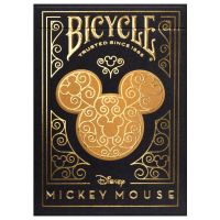 Disney Mickey Mouse Inspired Black and Gold Playing Cards by Bicycle