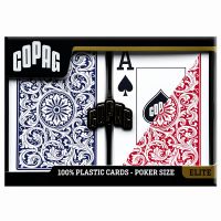 COPAG Plastic Poker Cards Double Deck Red & Blue