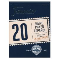 Fournier Poker 20 Naipe Poker Español Azul
