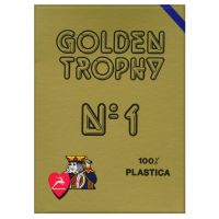Golden Trophy Modiano Cards Blue