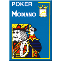 Modiano Poker Cards 4 Jumbo Index Light Blue
