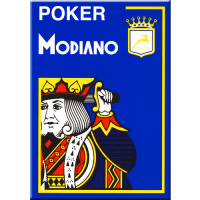 Modiano Poker Cards 4 Jumbo Index Blue