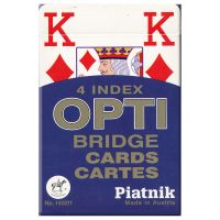 Piatnik 4 Index OPTI Bridge Cards Blue