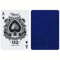 Bee Blue Metalluxe Playing Cards