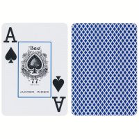 Bee Playing Cards Jumbo Index Blue