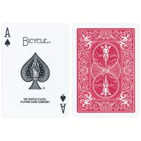 Bicycle Prestige Rider Back Plastic Playing Cards DURA-FLEX™ Red
