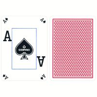 COPAG Playing Cards Texas Hold’em Plastic Peek Index Red